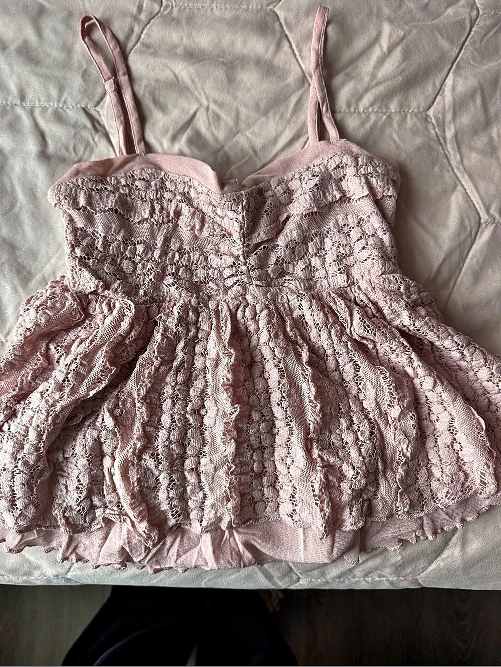 Pink Lace Camisole Like New